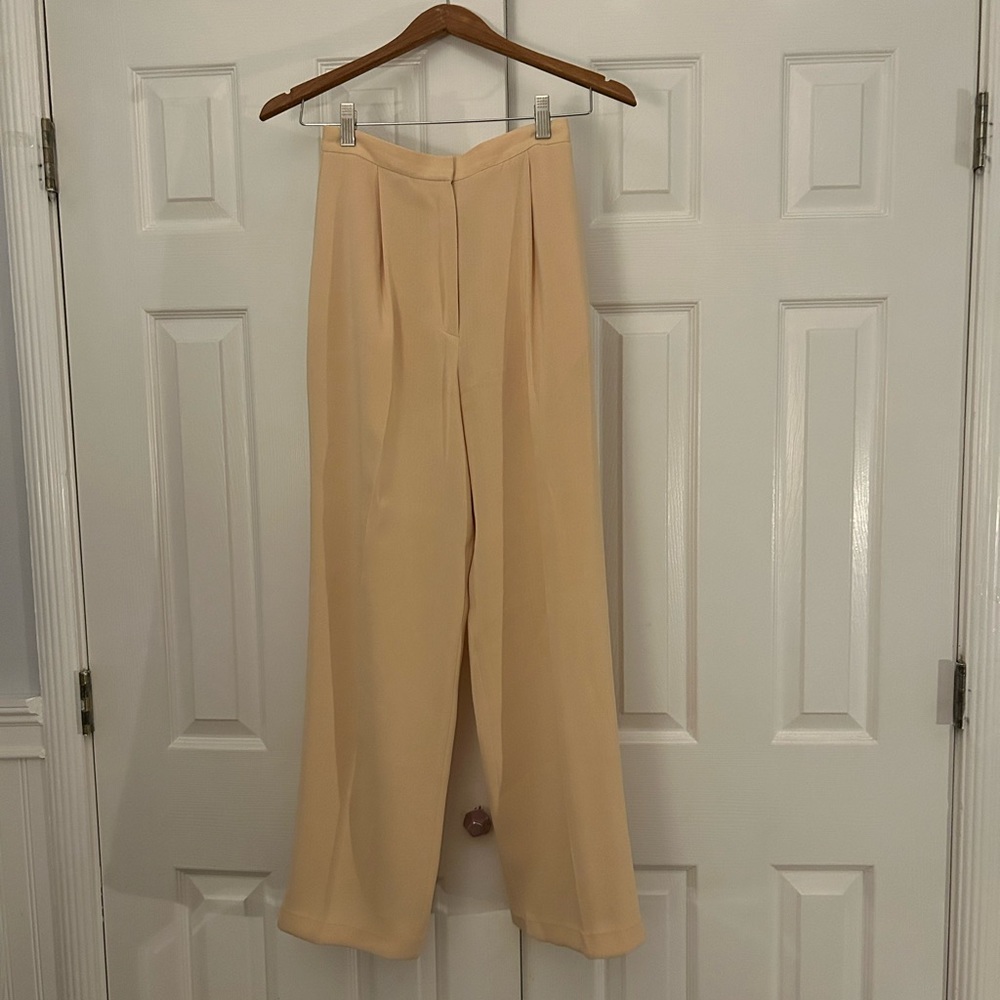 beige emanuel ungaro dress pants